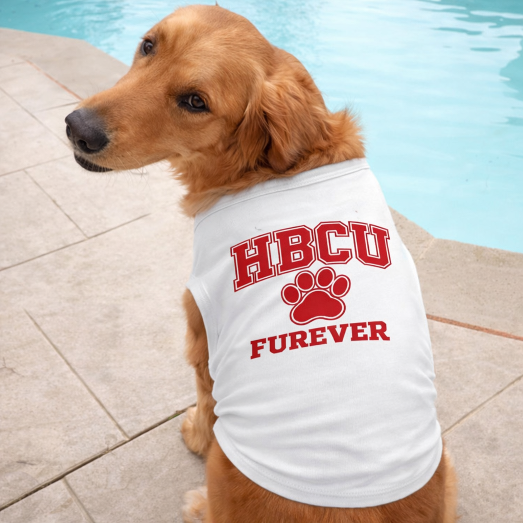 HBCU Furever – Red Legacy Edit | HBCU Dog Shirt | Pawsy People Pet Tank