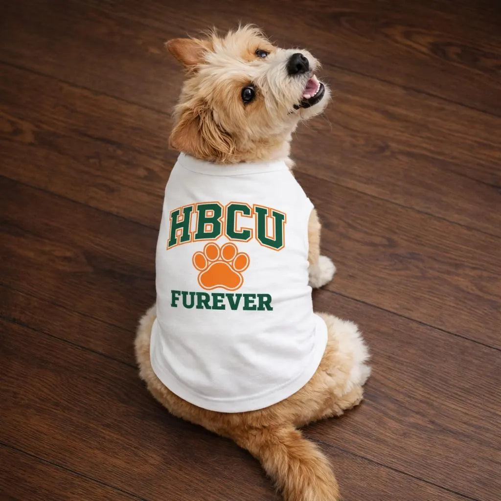 HBCU Furever – Orange & Green Edit | HBCU Dog Shirt | Pawsy People Pet Tank